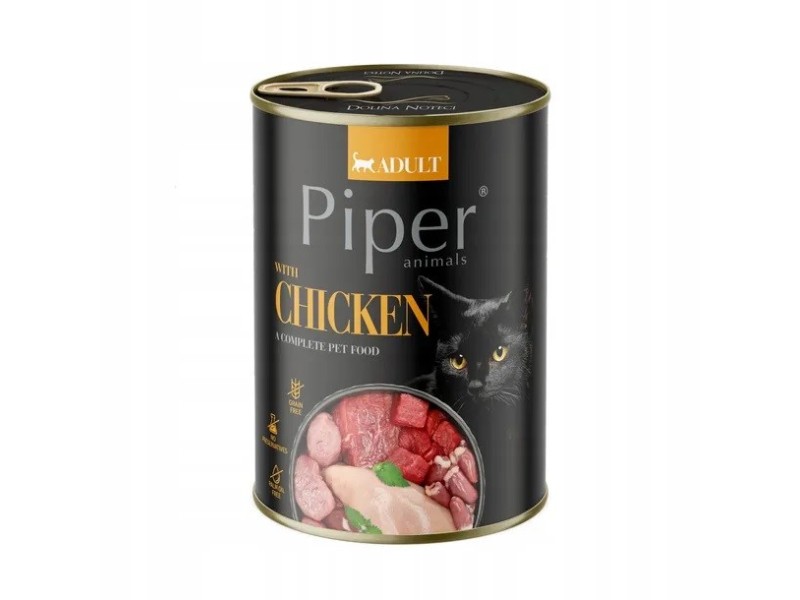 PIPER Animals with chicken - wet cat food - 400g DLKDNTKAM0019 – DOLINA NOTECI Храна за котки
