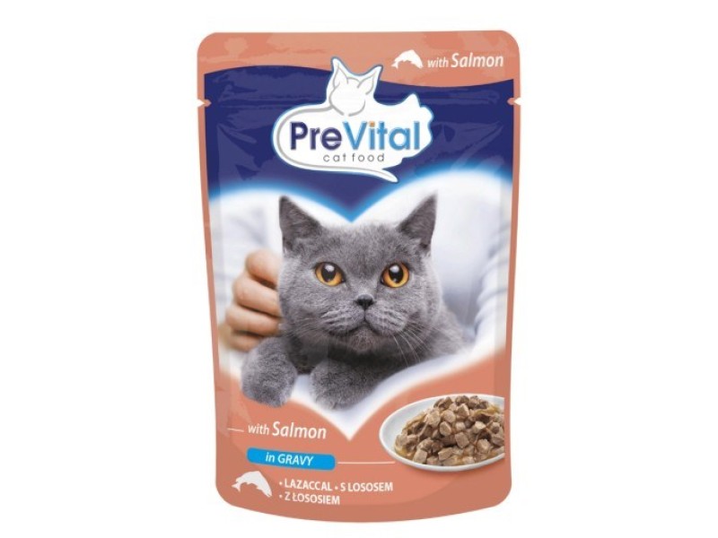 PREVITAL Salmon in gravy - wet cat food - 100g DLKPVTKAM0016 –  Храна за котки