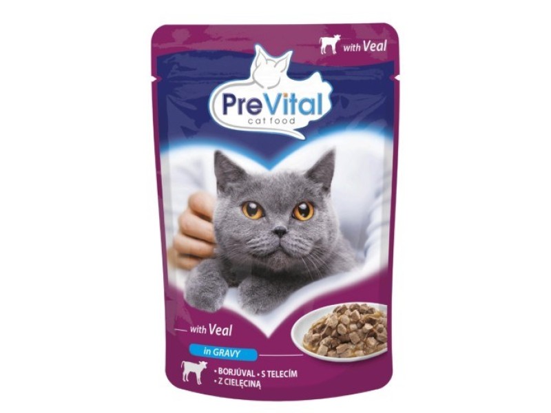 PREVITAL Veal in gravy - wet cat food - 100g DLKPVTKAM0017 –  Храна за котки