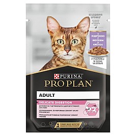 PURINA Adult Delicate Digestion Turkey in gravy - wet cat food - 85g