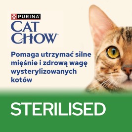 PURINA Cat Chow Sterilised Lamb and green beans in sauce - wet cat food - 85g