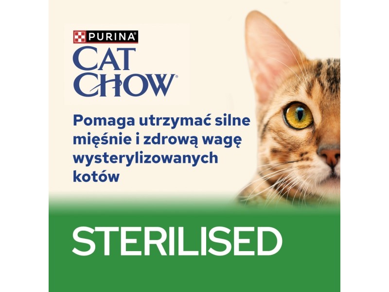 PURINA Cat Chow Sterilised Lamb and green beans in sauce - wet cat food - 85g DLSPUIZWI0091 – PURINA NESTLE Храна за котки