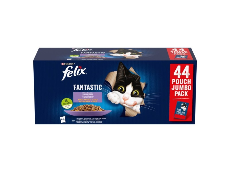 PURINA Felix Fantastic Mix in jelly - wet cat food - 44 x 85g DLKPUIKAM0023 – PURINA NESTLE Храна за котки