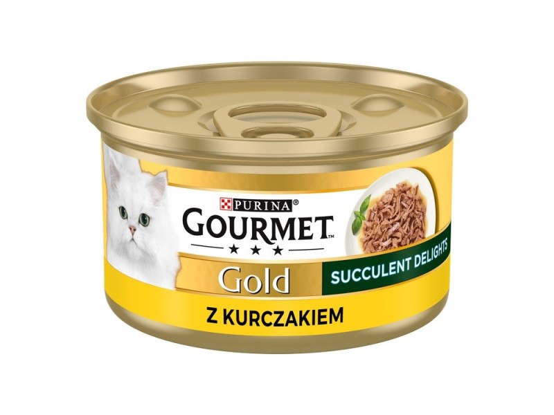 PURINA Gourmet Gold Succulent Delights Chicken - wet cat food - 85g DLKPUIKAM0005 – PURINA NESTLE Храна за котки