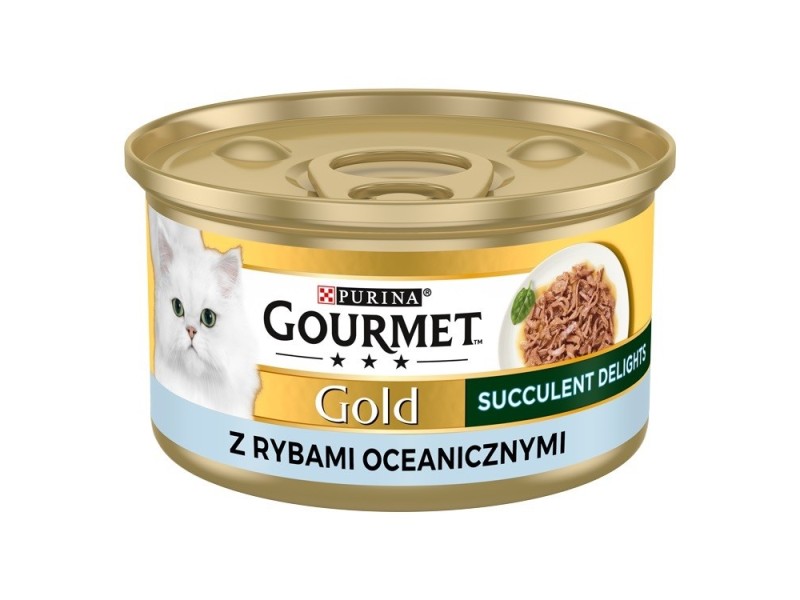 PURINA Gourmet Gold Succulent Delights Ocean fish - wet cat food - 85g DLKPUIKAM0004 – PURINA NESTLE Храна за котки