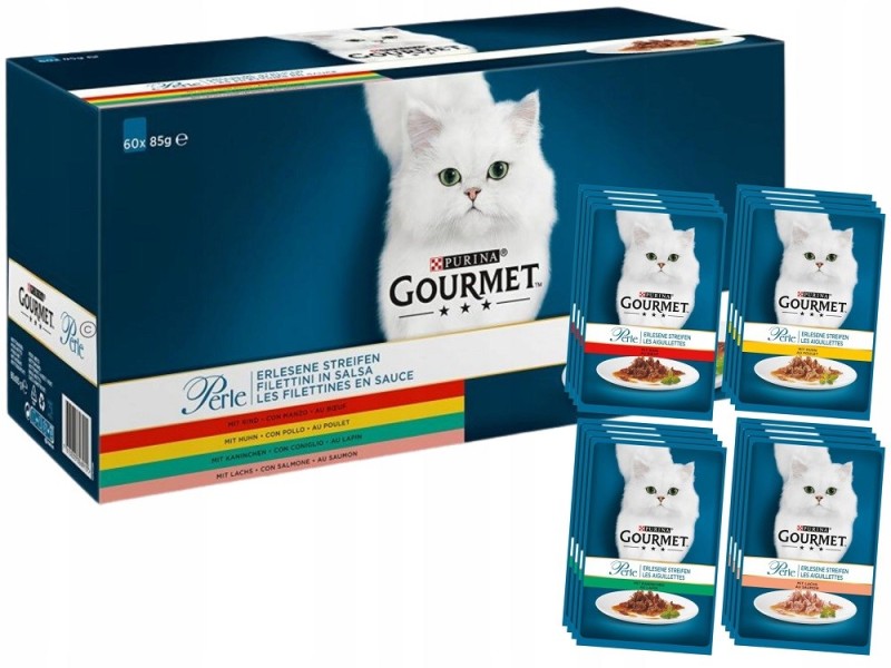 PURINA Gourmet Perle Mix - wet cat food - 60x85 g DLZPUIKMK0056 – PURINA NESTLE Храна за котки