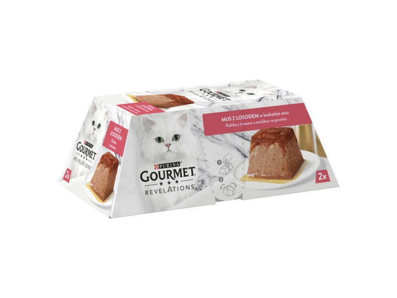 PURINA Gourmet Revelations Salmon - wet cat food - 2x57 g DLZPUIKMK0060 – PURINA NESTLE Храна за котки