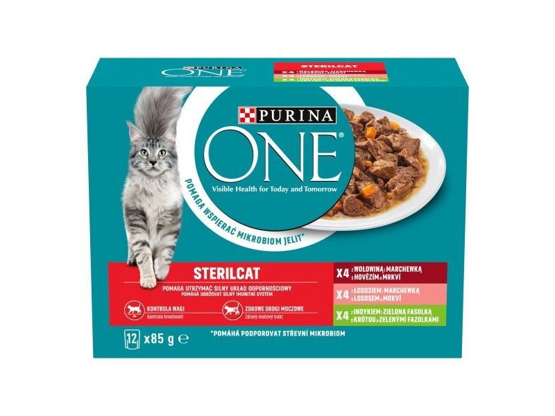 PURINA One Sterilcat mix flavours - wet cat food - 12 x 85g DLKPUIKAM0025 – PURINA NESTLE Храна за котки