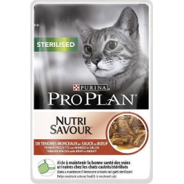 PURINA Pro Plan Cat Sterilised Beef - wet cat food - 85g