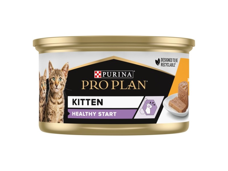 PURINA Pro Plan Kitten Healthy Start Chicken - wet cat food - 85 g DLKPUIKAM0019 – PURINA NESTLE Храна за котки