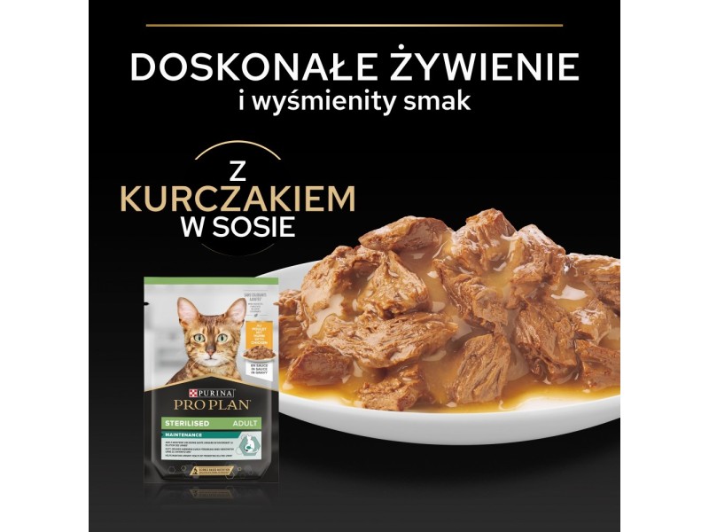 PURINA Pro Plan Sterilised Maintenance Chicken in gravy - wet cat food - 85g DLSPUIZWI0089 – PURINA NESTLE Храна за котки