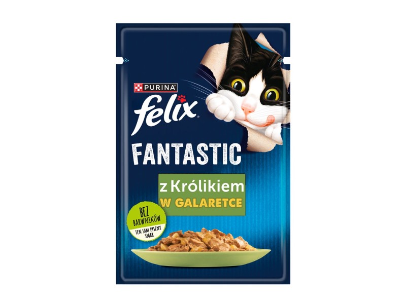 Purina Felix Fantastic rabbit in jelly - wet cat food - 85g DLZFEJKMK0018 – PURINA NESTLE Храна за котки