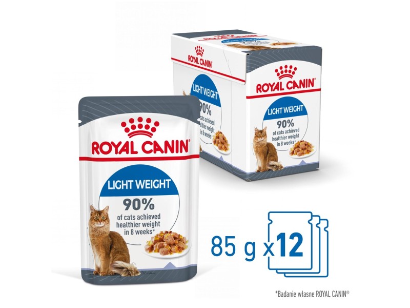 ROYAL CANIN FCN Light Weight Care in jelly - wet food for adult cats - 12x85g DLZROYKMK0033 – Royal Canin Храна за котки