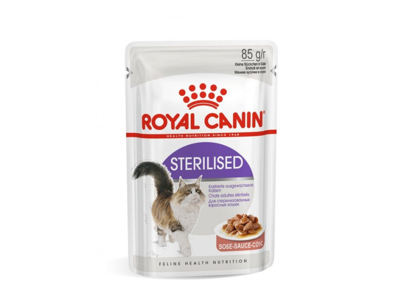 ROYAL CANIN FHN Sterilised in sauce - wet food for adult cats - 12x85g ROYAL CANIN FHN Sterilised in sauce - wet food for adult cats - 12x85g