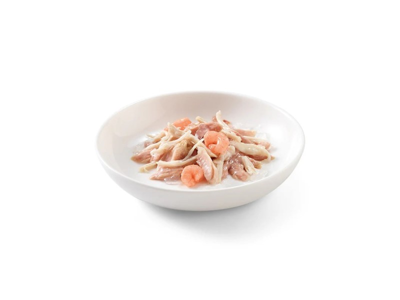 SCHESIR Tuna and chicken with shrimp in jelly - wet cat food - 85g DLKAPFKAM0073 – Agras Pet Foods Храна за котки