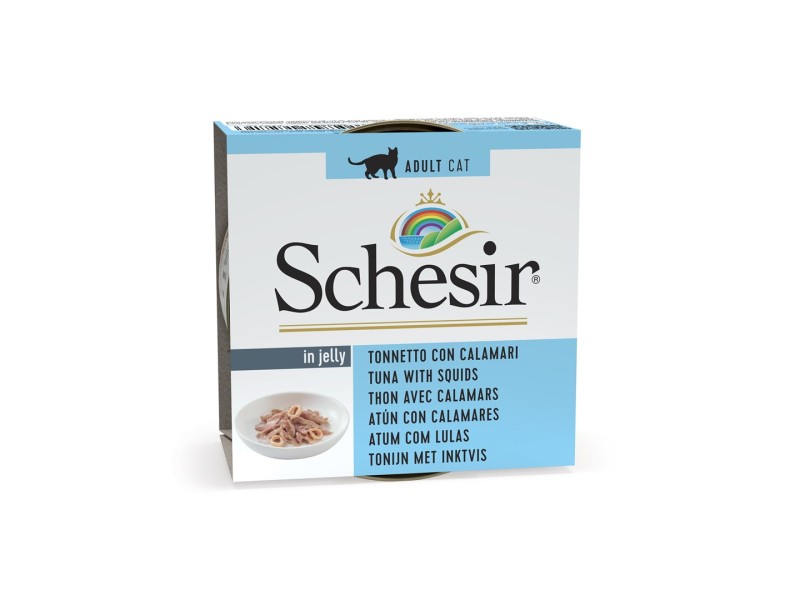 SCHESIR Tuna with squids in jelly - wet cat food - 85g DLKAPFKAM0051 – Agras Pet Foods Храна за котки