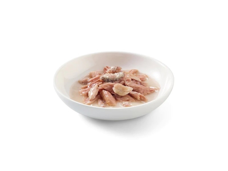 SCHESIR in cooking broth Tuna with sardines - wet cat food - 70 g DLKAPFKAM0027 – Agras Pet Foods Храна за котки