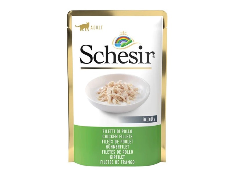 SCHESIR in jelly Chicken fillet - wet cat food - 85 g DLKAPFKAM0042 – Agras Pet Foods Храна за котки