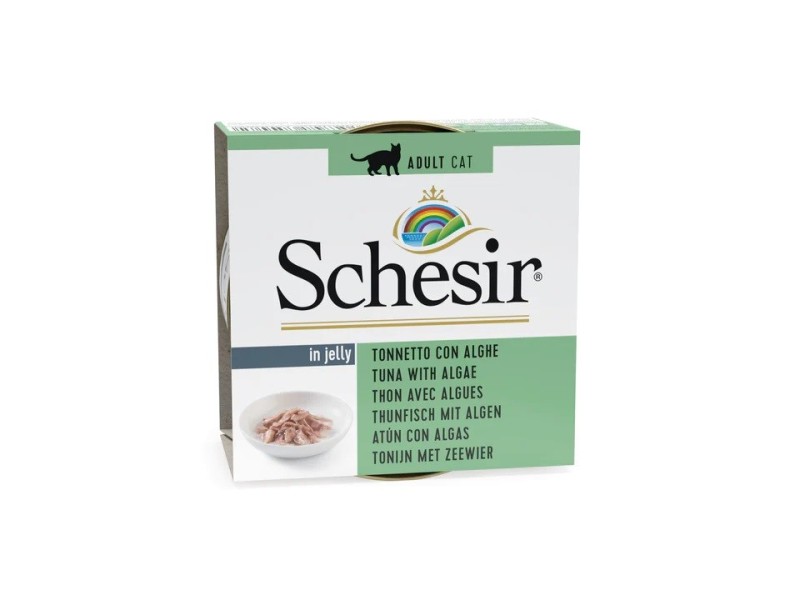 SCHESIR in jelly Tuna with algae - wet cat food - 85 g DLKAPFKAM0010 – Agras Pet Foods Храна за котки