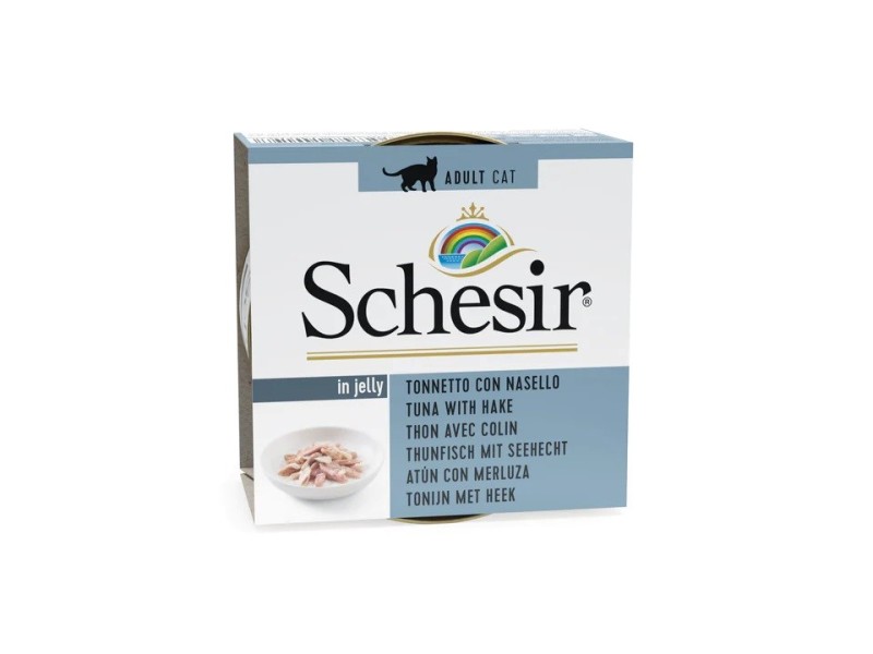 SCHESIR in jelly Tuna with hake - wet cat food - 85 g DLKAPFKAM0012 – Agras Pet Foods Храна за котки
