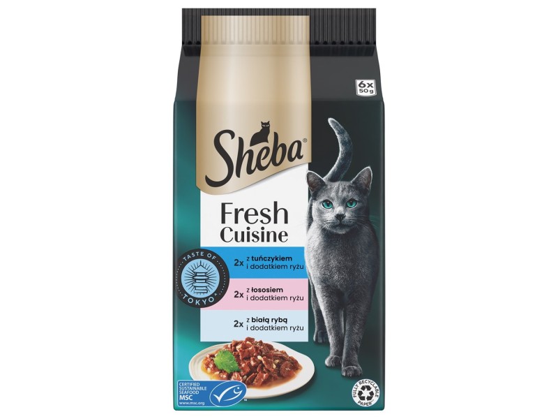 SHEBA Mini Fresh Cuisine Taste of Tokyo - wet cat food - 6x50 g DLKSHBKAM0028 – Sheba Храна за котки