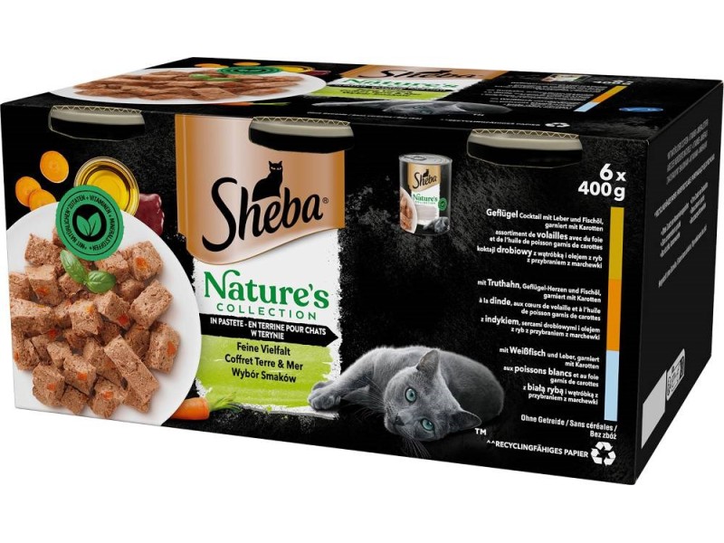 SHEBA Mixed flavours kit - wet cat food - 6x400g DLKSHBKAM0014 – Sheba Храна за котки