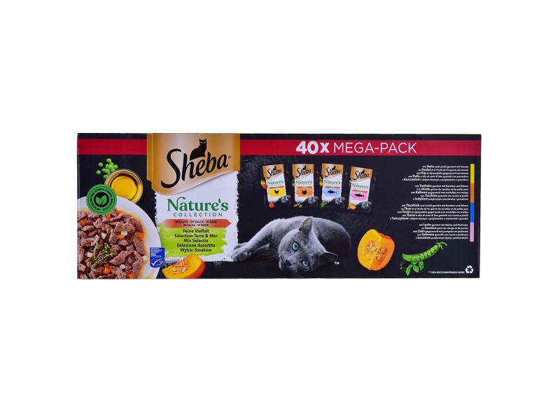 SHEBA Natures Collection Mix - wet cat food - 40x85g DLKSHBKAM0004 – Sheba Храна за котки