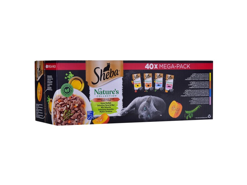 SHEBA Natures Collection Mix - wet cat food - 40x85g DLKSHBKAM0004 – Sheba Храна за котки