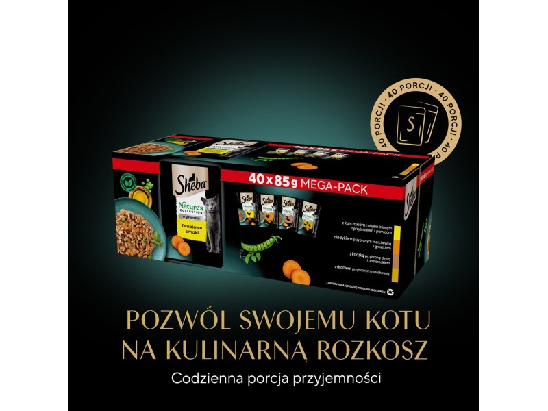 SHEBA Natures Collection Poultry Flavors in jelly - wet cat food - 40 x 85g DLKSHBKAM0025 – Sheba Храна за котки