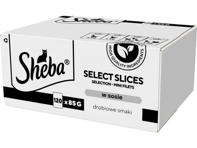 SHEBA Select Slices Poultry flavors - wet cat food - 120 x 85g DLKSHBKAM0023 – Sheba Храна за котки