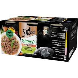 SHEBA selection of flavours in sauce - wet cat food - 6x400g