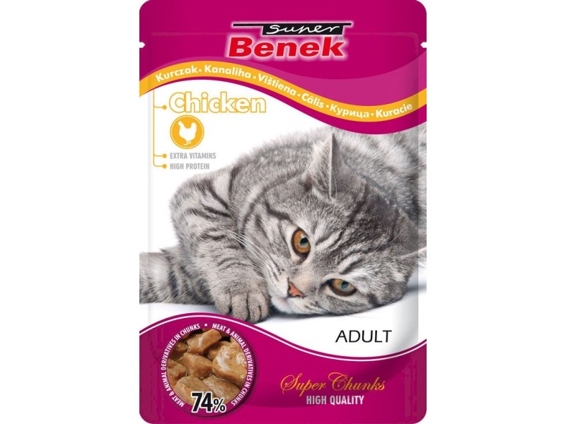 SUPER BENEK Chicken in sauce - wet cat food - 100 g DLZSBEKMK0001 – Super Benek Храна за котки