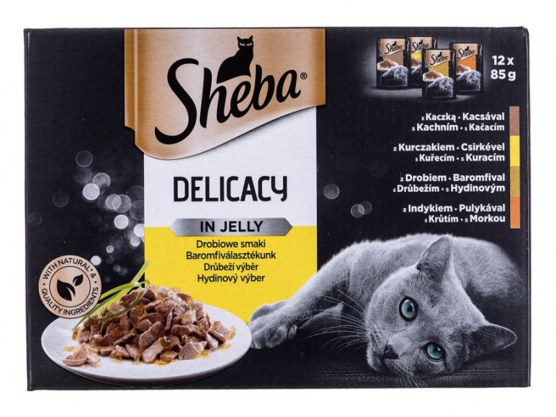 Sheba Delicacy in Jelly Chicken Flavours 12 x 85 g DLZSHBKAR0027 – Sheba Храна за котки