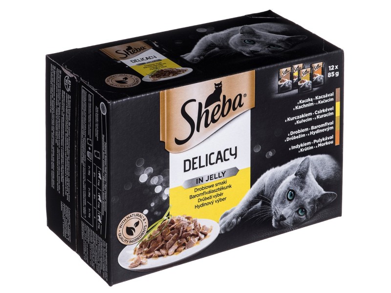 Sheba Delicacy in Jelly Chicken Flavours 12 x 85 g DLZSHBKAR0027 – Sheba Храна за котки