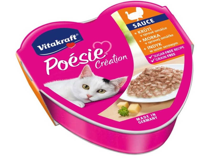 VITAKRAFT POESIE CREATION SOS turkey/cheese - wet cat food - 85 g DLKVKAKAM0014 – Vitakraft Храна за котки