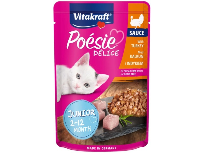 VITAKRAFT POESIE DELICE JUNIOR turkey - wet cat food - 85 g DLKVKAKAM0004 – Vitakraft Храна за котки