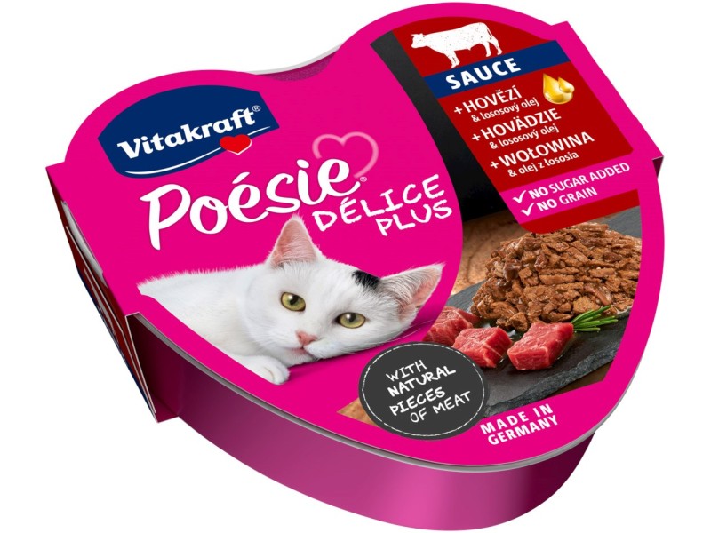VITAKRAFT POESIE DELICE PLUS Beef - wet cat food - 85g DLKVKAKAM0025 – Vitakraft Храна за котки