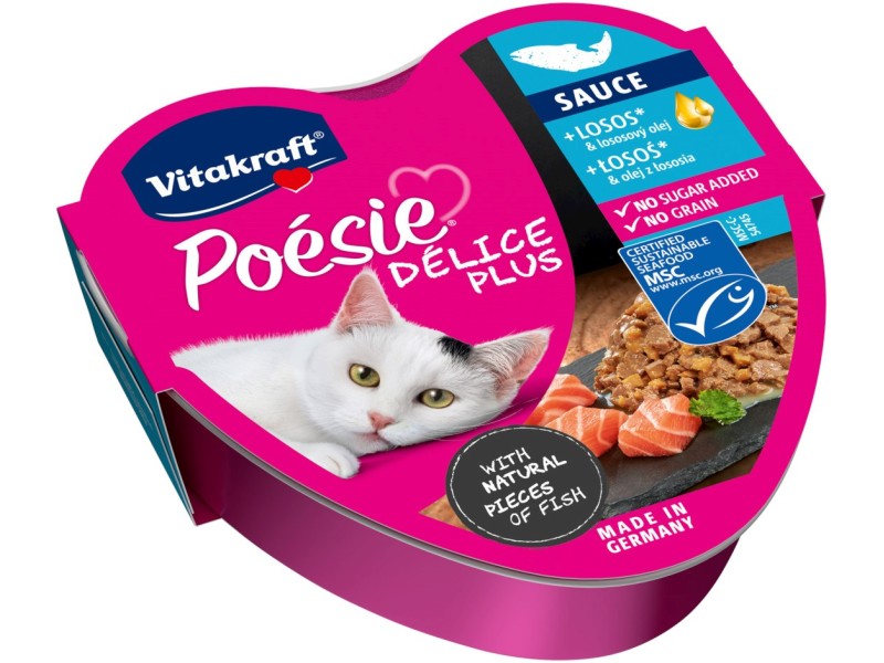 VITAKRAFT POESIE DELICE PLUS Salmon - wet cat food - 85g DLKVKAKAM0022 – Vitakraft Храна за котки