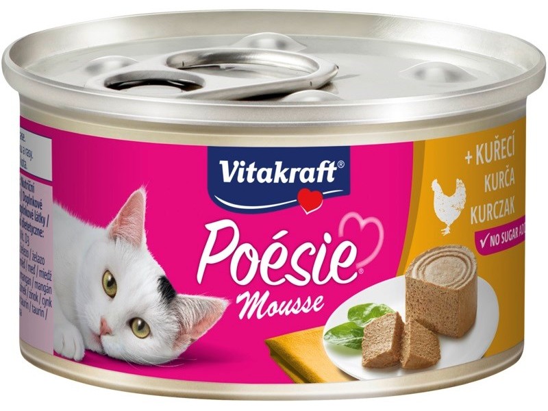VITAKRAFT POESIE mousse chicken - wet cat food - 85 g DLKVKAKAM0011 – Vitakraft Храна за котки