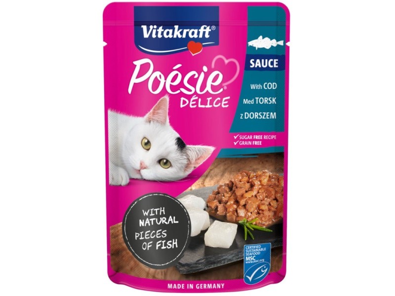 VITAKRAFT Poesie Delice blackfish - wet cat food - 85 g DLKVKAKAM0001 – Vitakraft Храна за котки