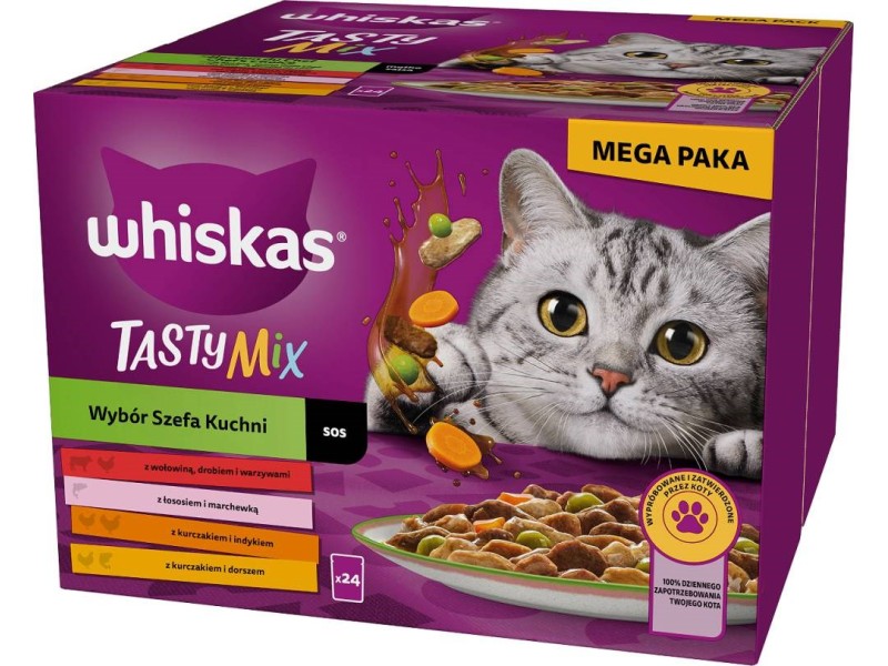 WHISKAS Adult Chefs Choice in sauce - wet cat food - 24x85 g DLKWHSKAM0020 – whiskas Храна за котки