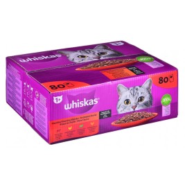 WHISKAS Classic meals in sauce - wet cat food - 80x85 g