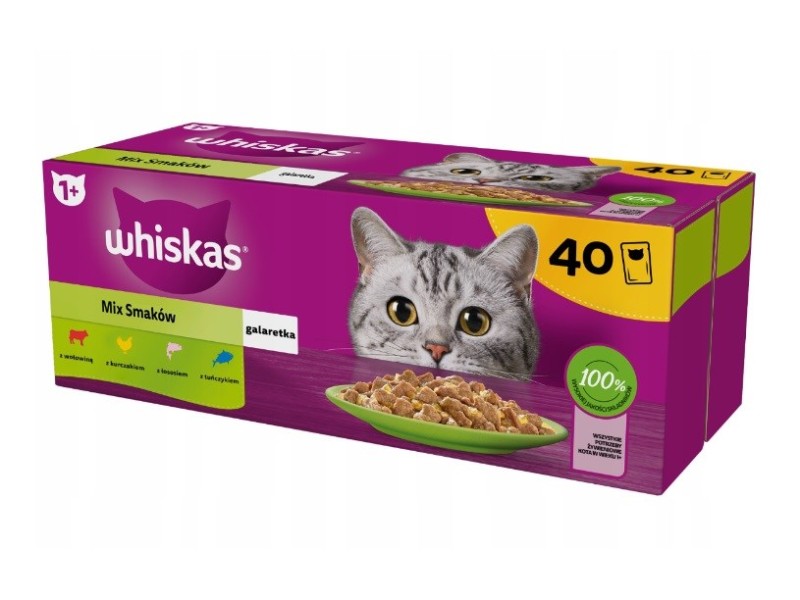 WHISKAS Mix Favourites in jelly - wet cat food - 40x85 g DLKWHSKAM0008 – whiskas Храна за котки