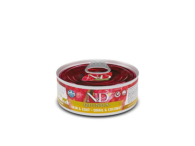 Wet cat food - FARMINA N&D CAT QUINOA QUAIL&COCONUT ADULT 70g PND080020 – Farmina Храна за котки