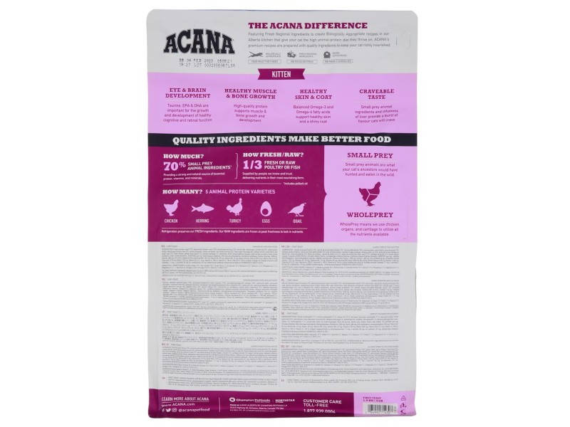 ACANA First Feast - dry cat food - 1.8 kg DLZANAKSK0020 – Acana Храна за котки