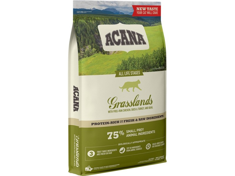 ACANA Grasslands Cat - dry cat food - 4,5 kg DLZANAKSK0013 – Acana Храна за котки