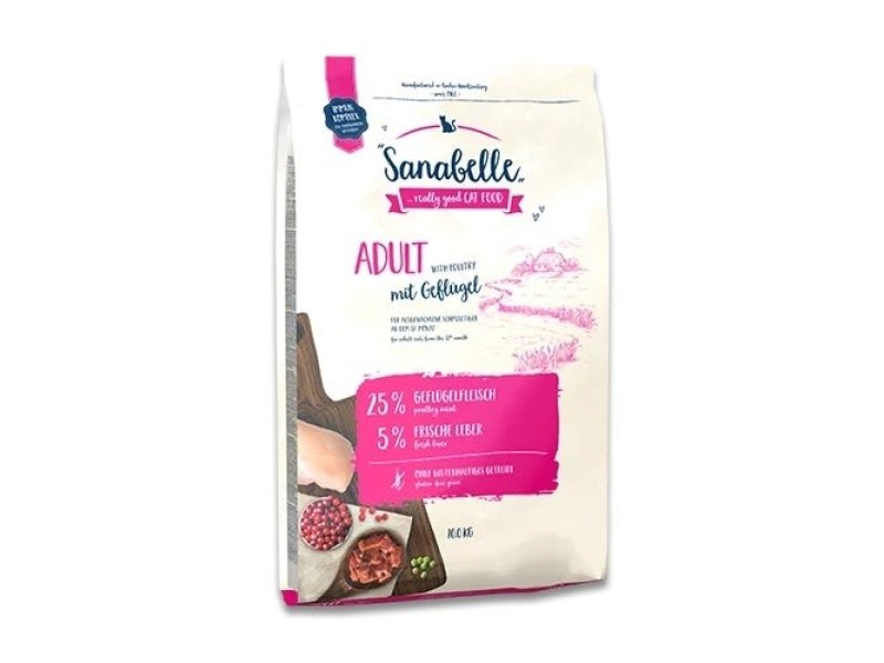 BOSCH Sanabelle Adult Poultry - dry cat food - 2kg DLSBOCZWI0032 – BOSCH Храна за котки