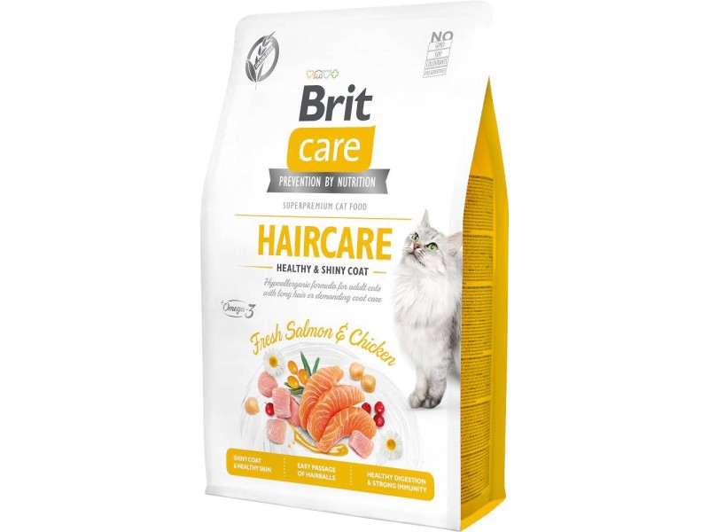 BRIT Care Cat Grain-Free Haircare - dry cat food - 2 kg DLKRITKAS0024 – Brit Храна за котки
