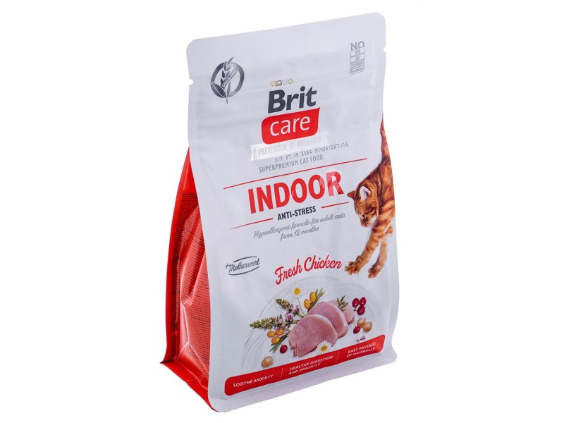 BRIT Care Grain-Free Adult Indoor Anti-Stress - dry cat food - 400 g DLKRITKAS0017 – Brit Храна за котки
