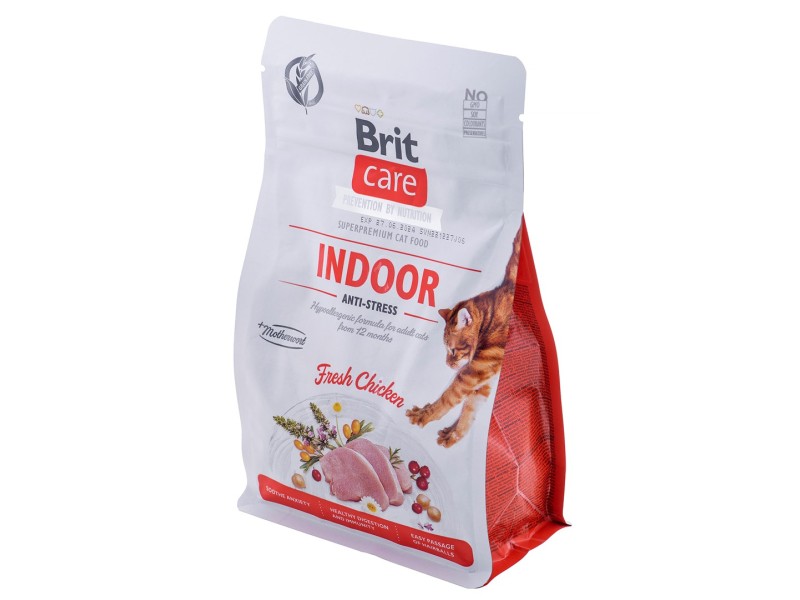 BRIT Care Grain-Free Adult Indoor Anti-Stress - dry cat food - 400 g DLKRITKAS0017 – Brit Храна за котки